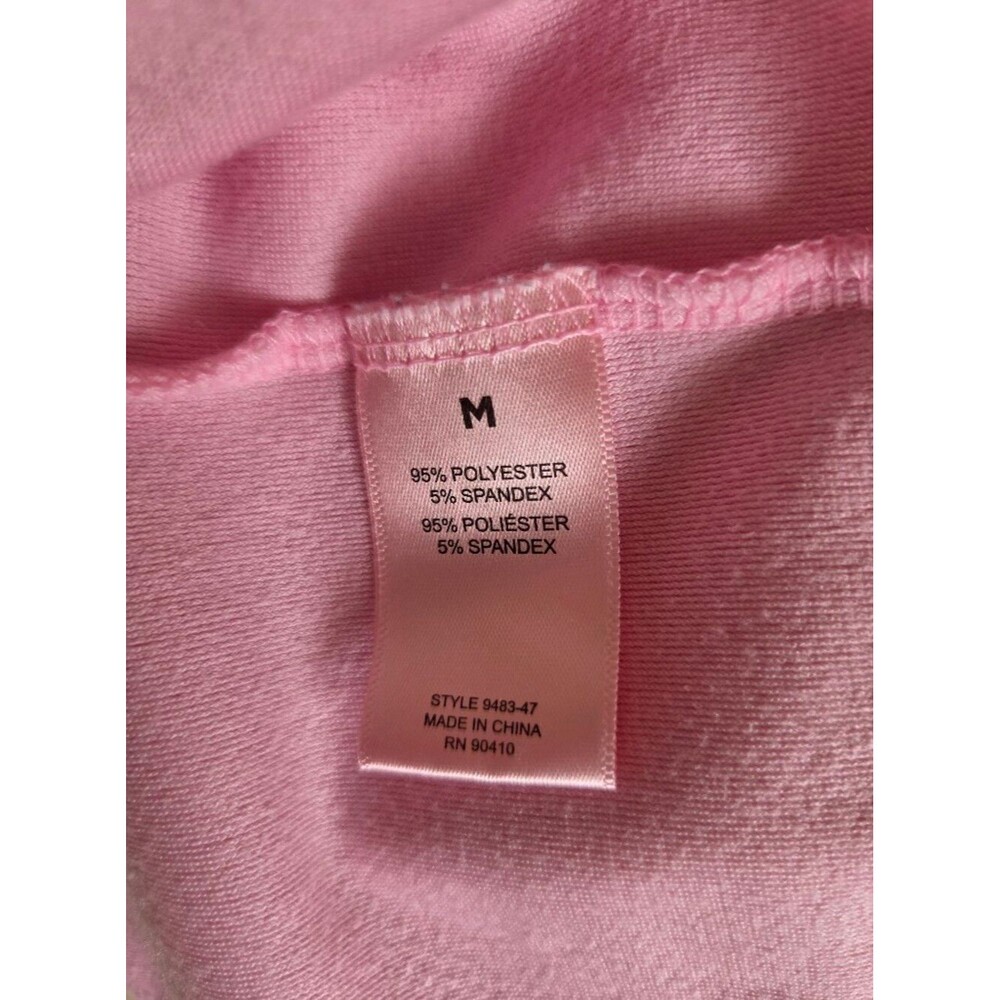 NWOT juicy couture pink velour script logo sleepwear set pink size M - Picture 7 of 7